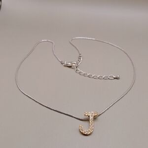 Elegant Silver Initial Necklace
